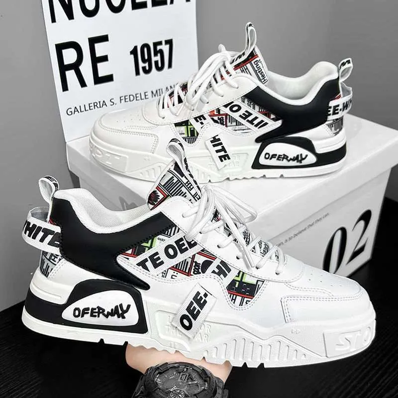 Elevate Your Style: Men's Chic Leather Platform Sneakers