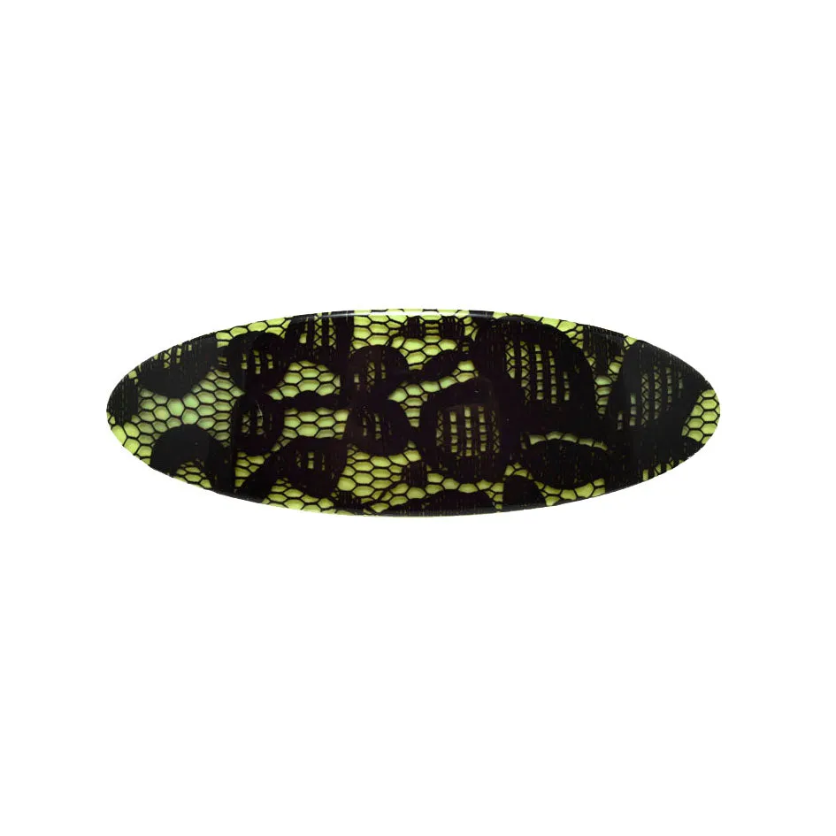Elisa Large Dentelle Green Hair Clip