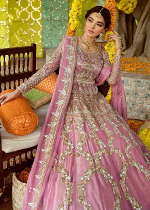 Embroidered Pink Bridal Outfit for Wedding #N7055