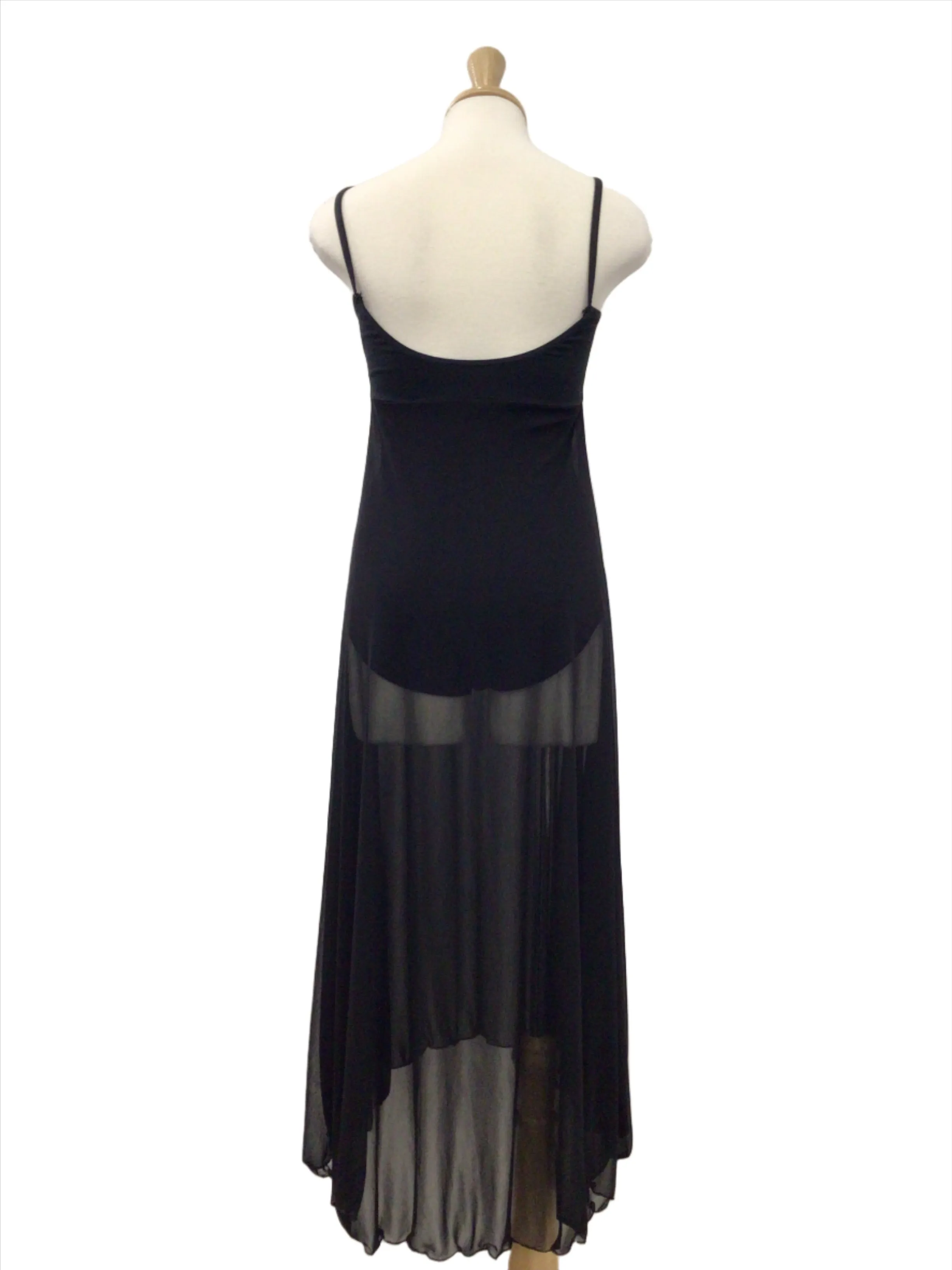 Empire Waist Long Black Dress