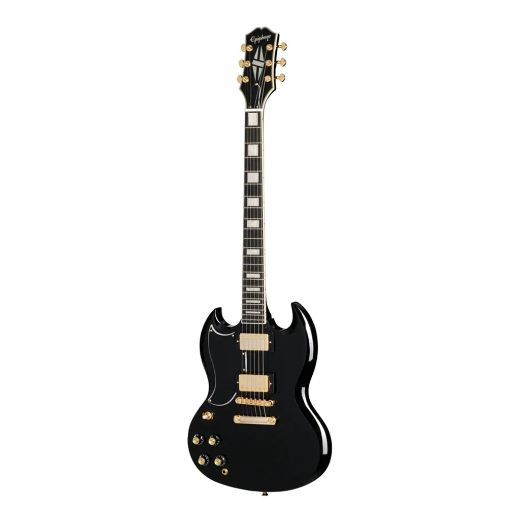 Epiphone SG Custom Left Handed with Premium Gig Bag - Ebony
