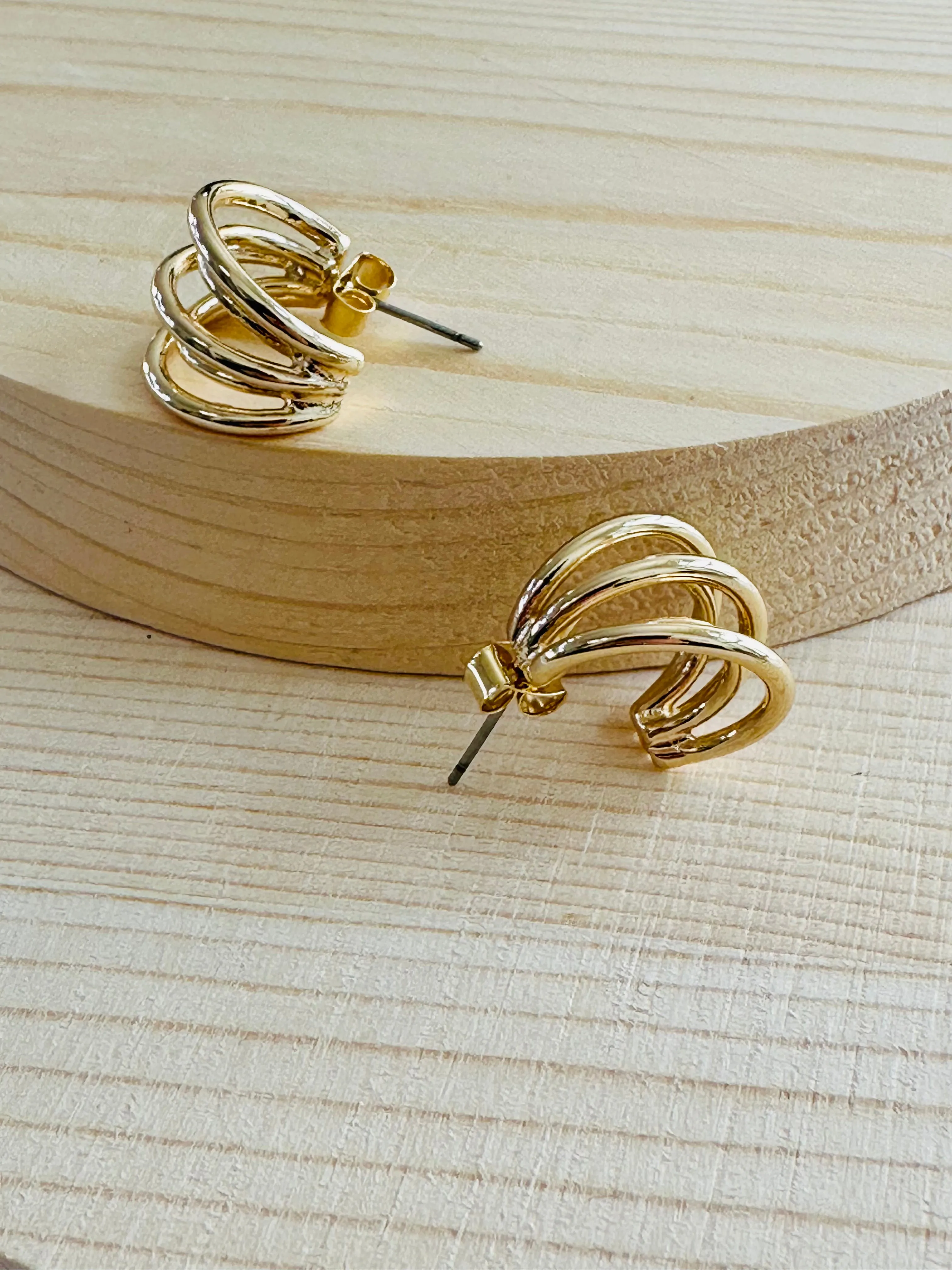 ER215 5ROW HOOP EARRINGS