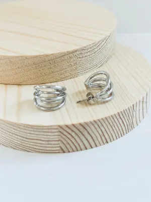 ER215 5ROW HOOP EARRINGS