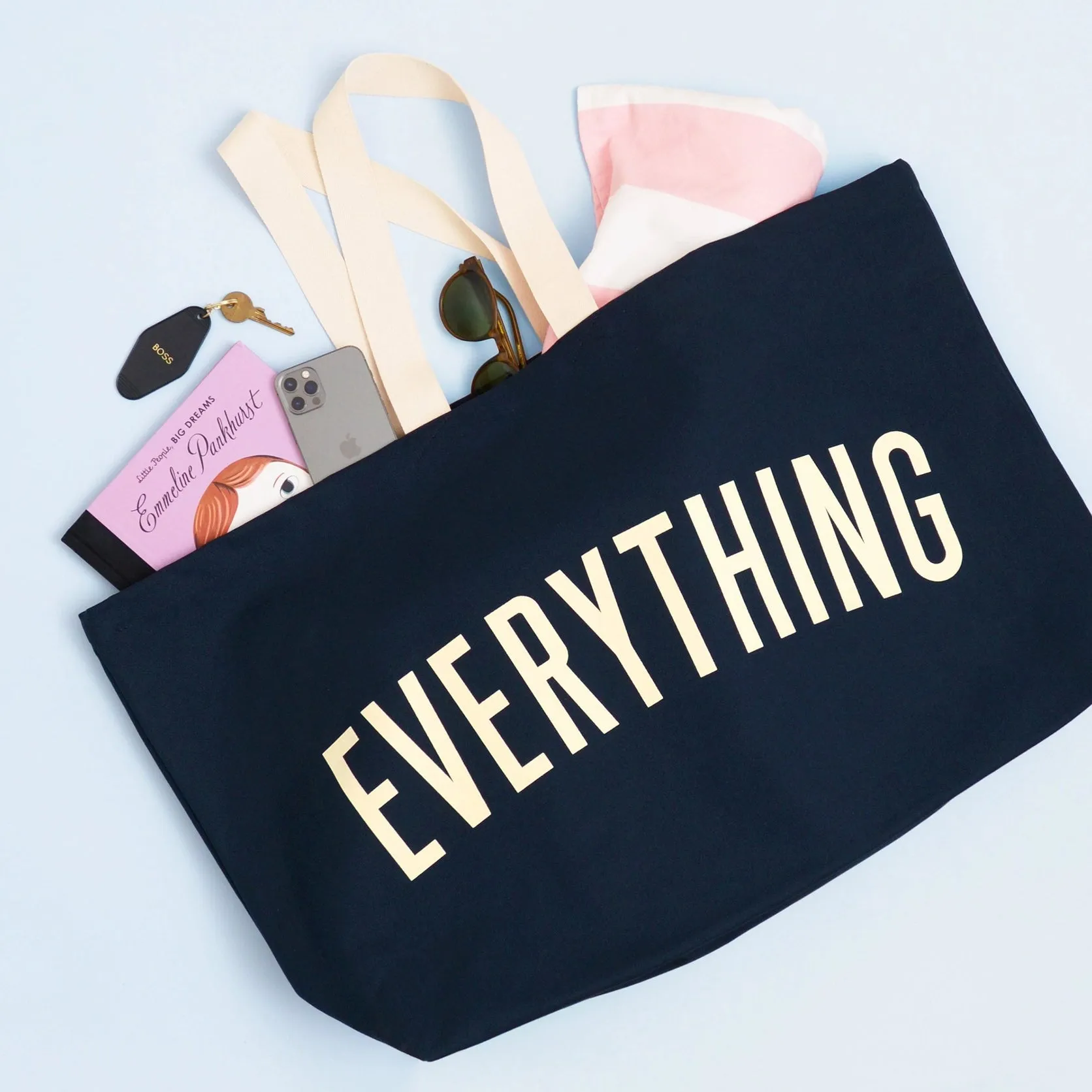 Everything - Midnight Blue REALLY Big Bag by Alphabet Bags