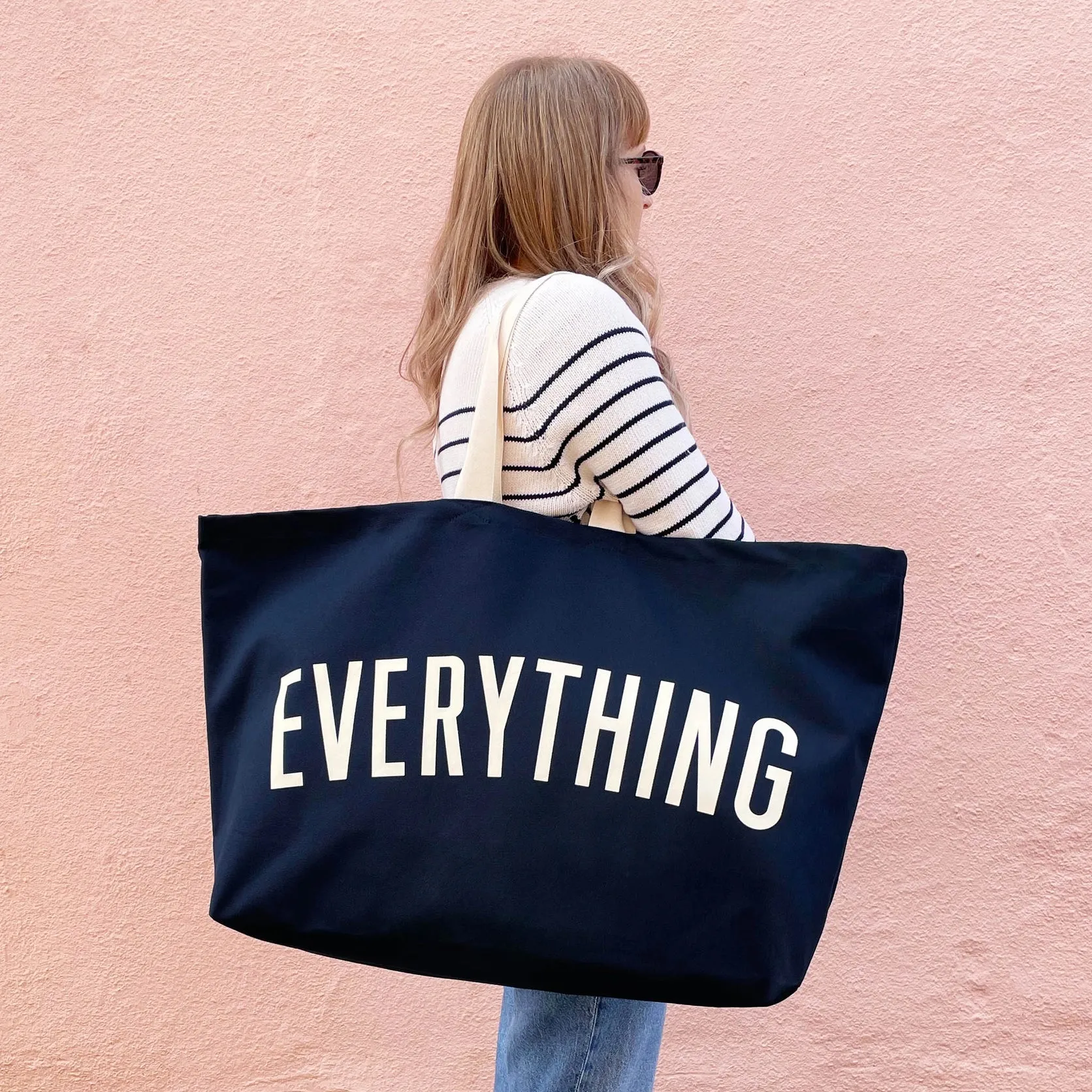 Everything - Midnight Blue REALLY Big Bag by Alphabet Bags
