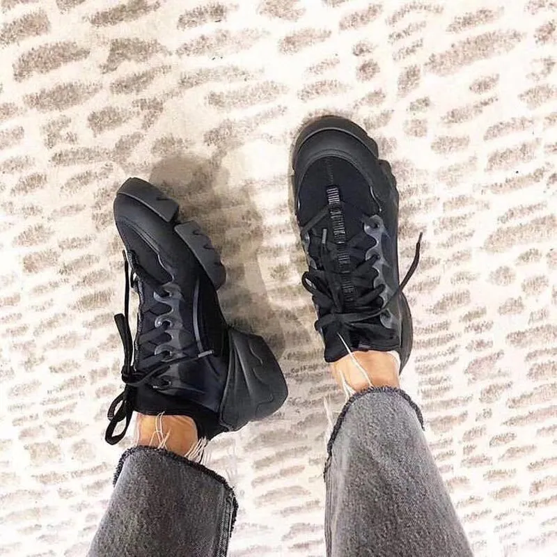 Female Trainers Thick Bottom Platform Sneakers