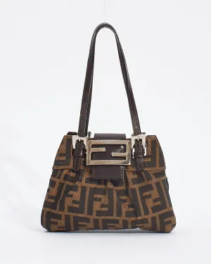 Fendi Zucca Tobacco Canvas Coin Purse Mini Tote