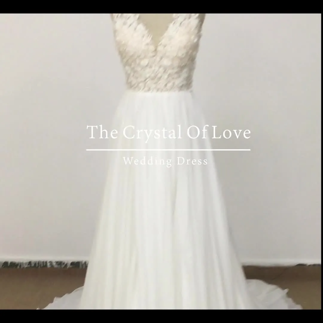 floor length chiffon wedding dresses