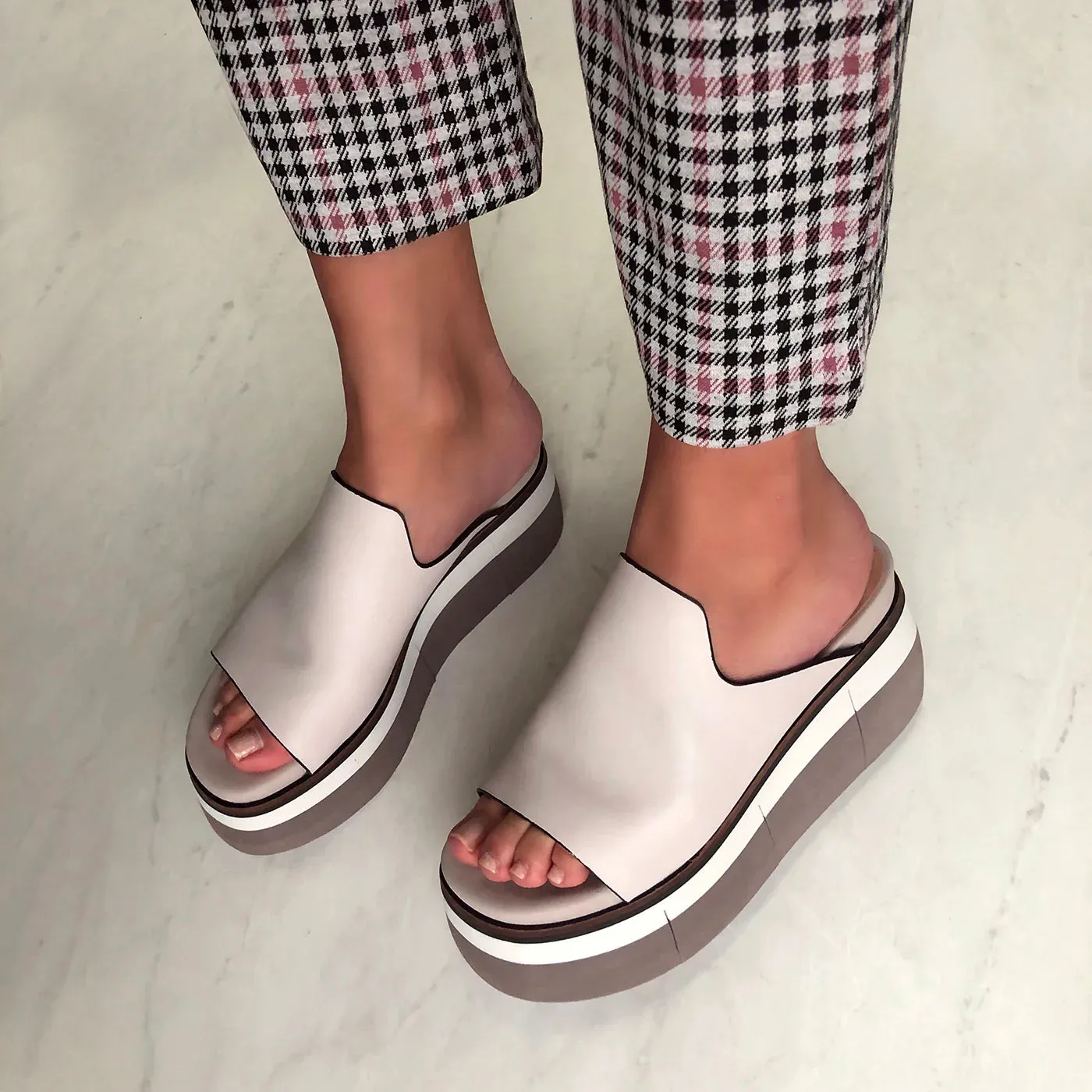 FLOW PLATFORM SANDAL by NAKED FEET - MIST
