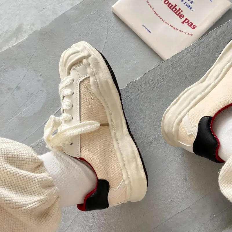 Flower Embroidery Melting Platform Aesthetic Sneakers