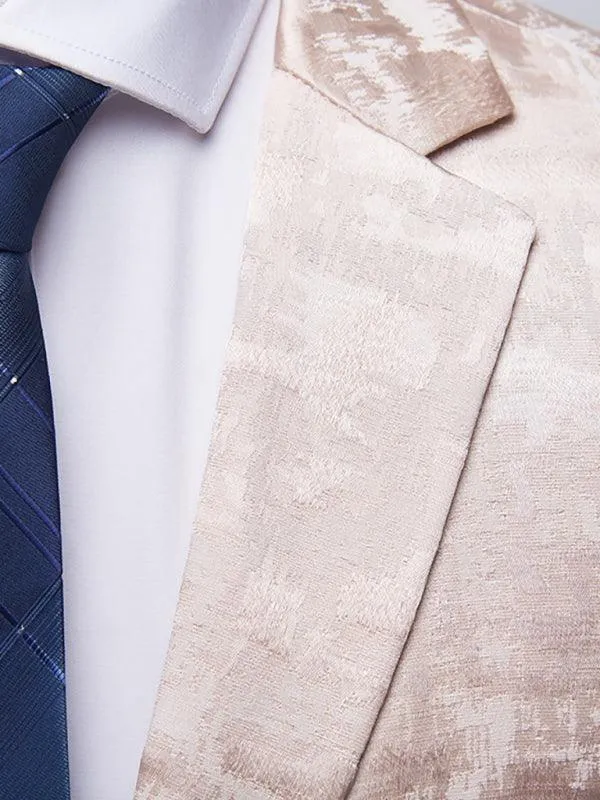 Formal Printed Two Piece Men's Suit