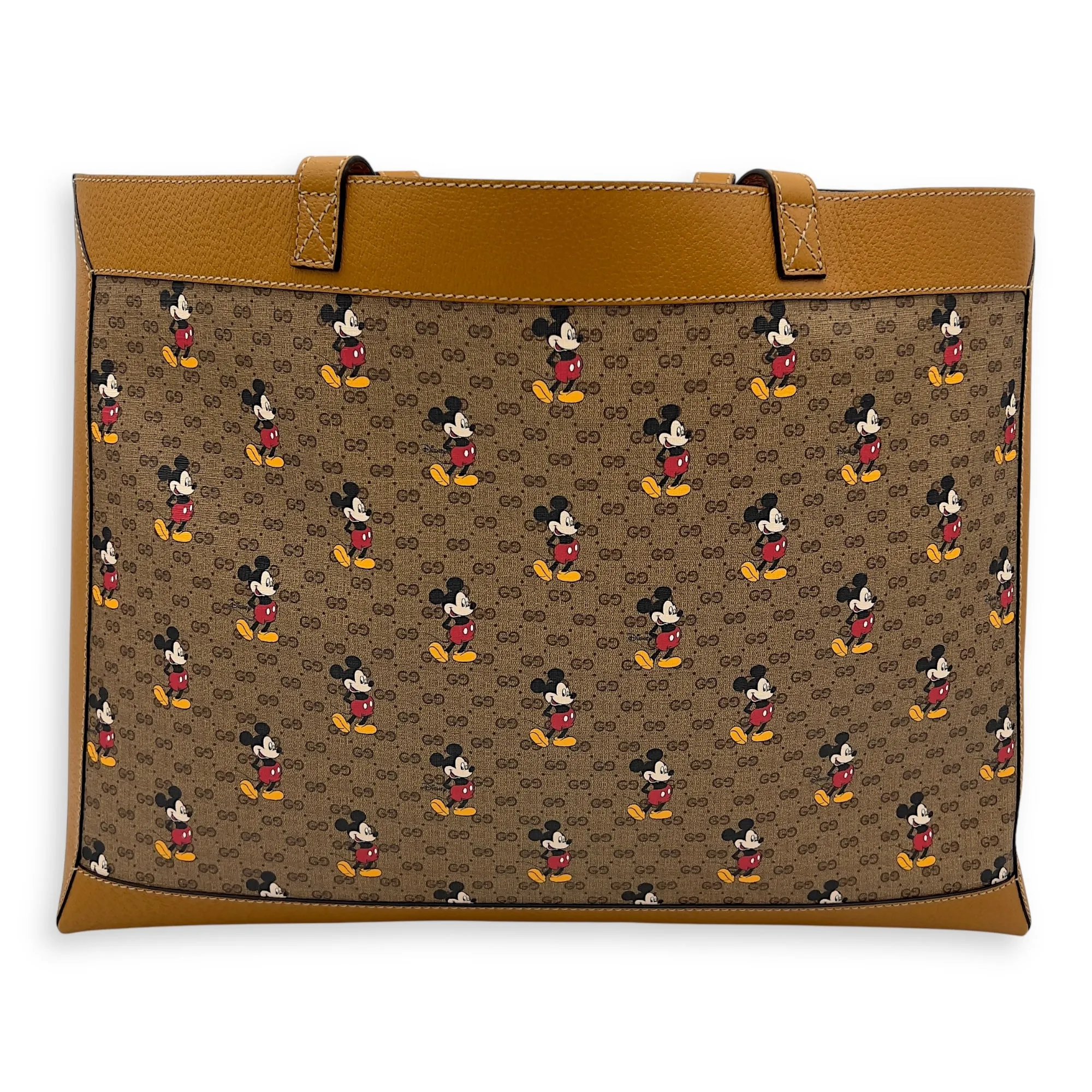 GG Supreme Tote Bag Brown in Coated Canvas, Gold hardware