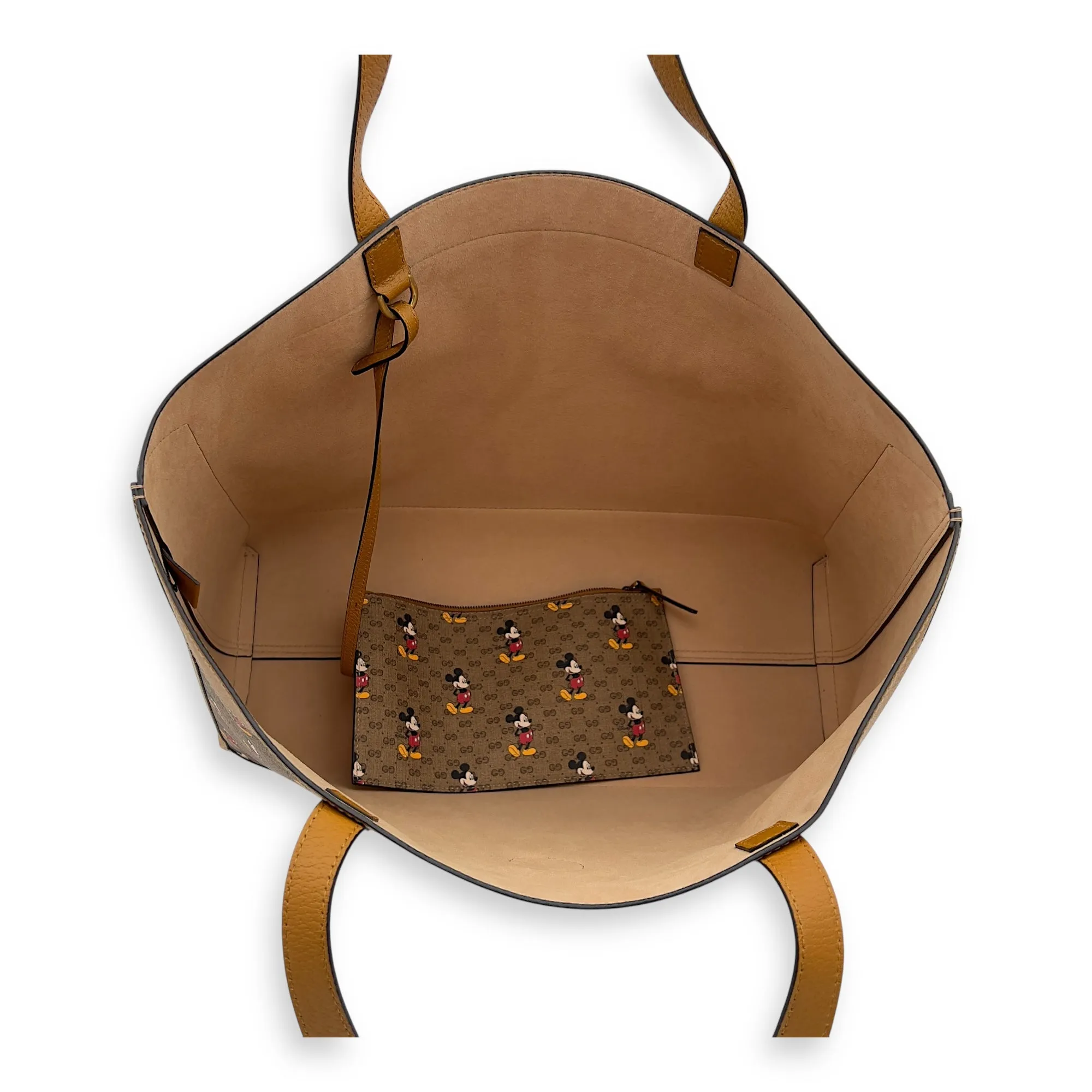 GG Supreme Tote Bag Brown in Coated Canvas, Gold hardware