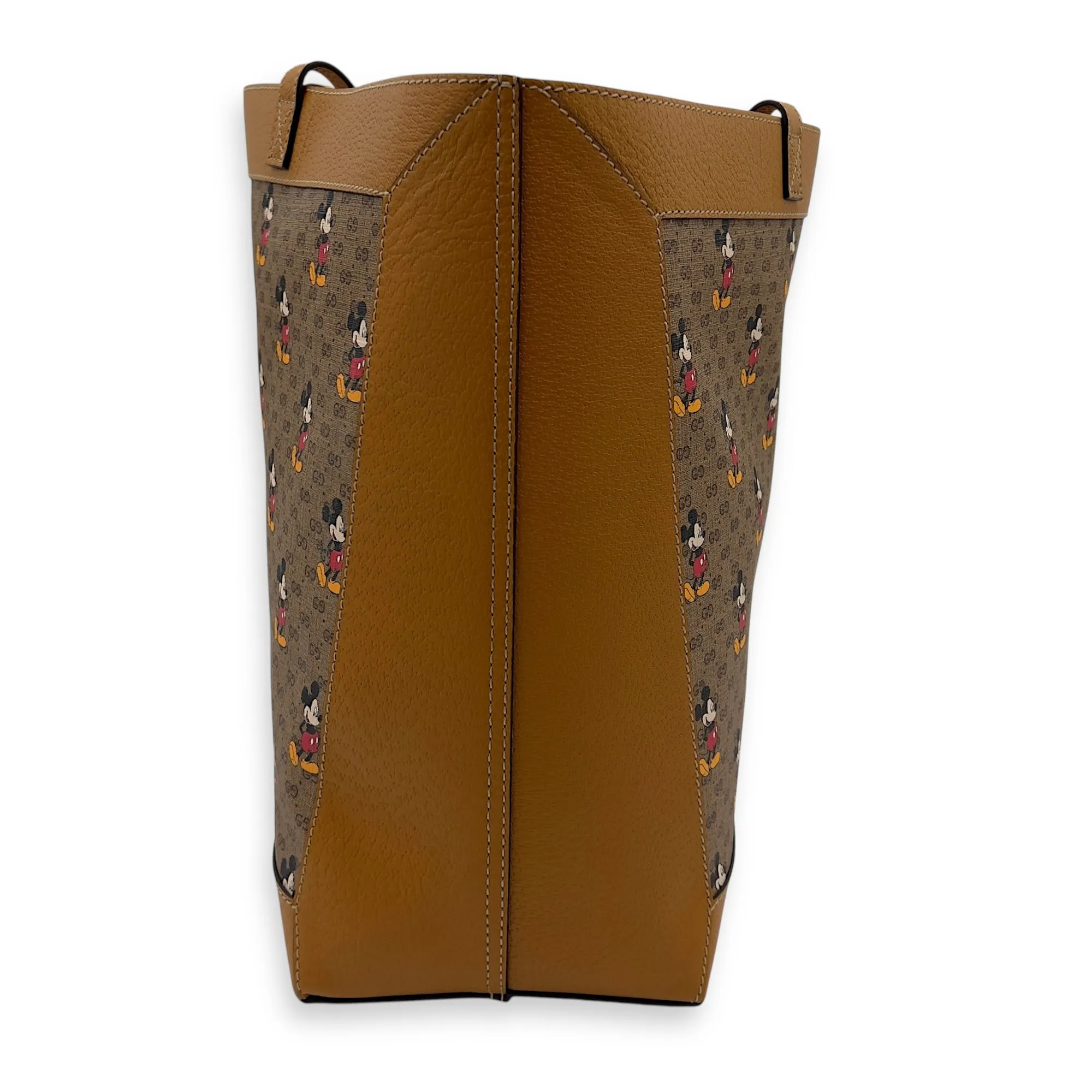 GG Supreme Tote Bag Brown in Coated Canvas, Gold hardware
