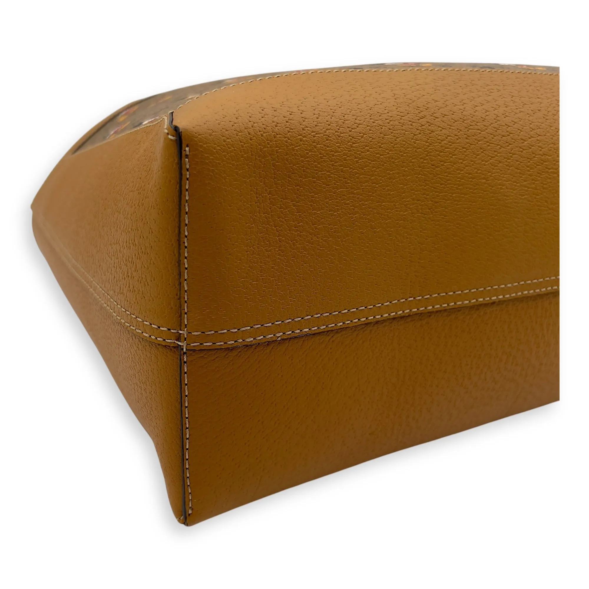 GG Supreme Tote Bag Brown in Coated Canvas, Gold hardware
