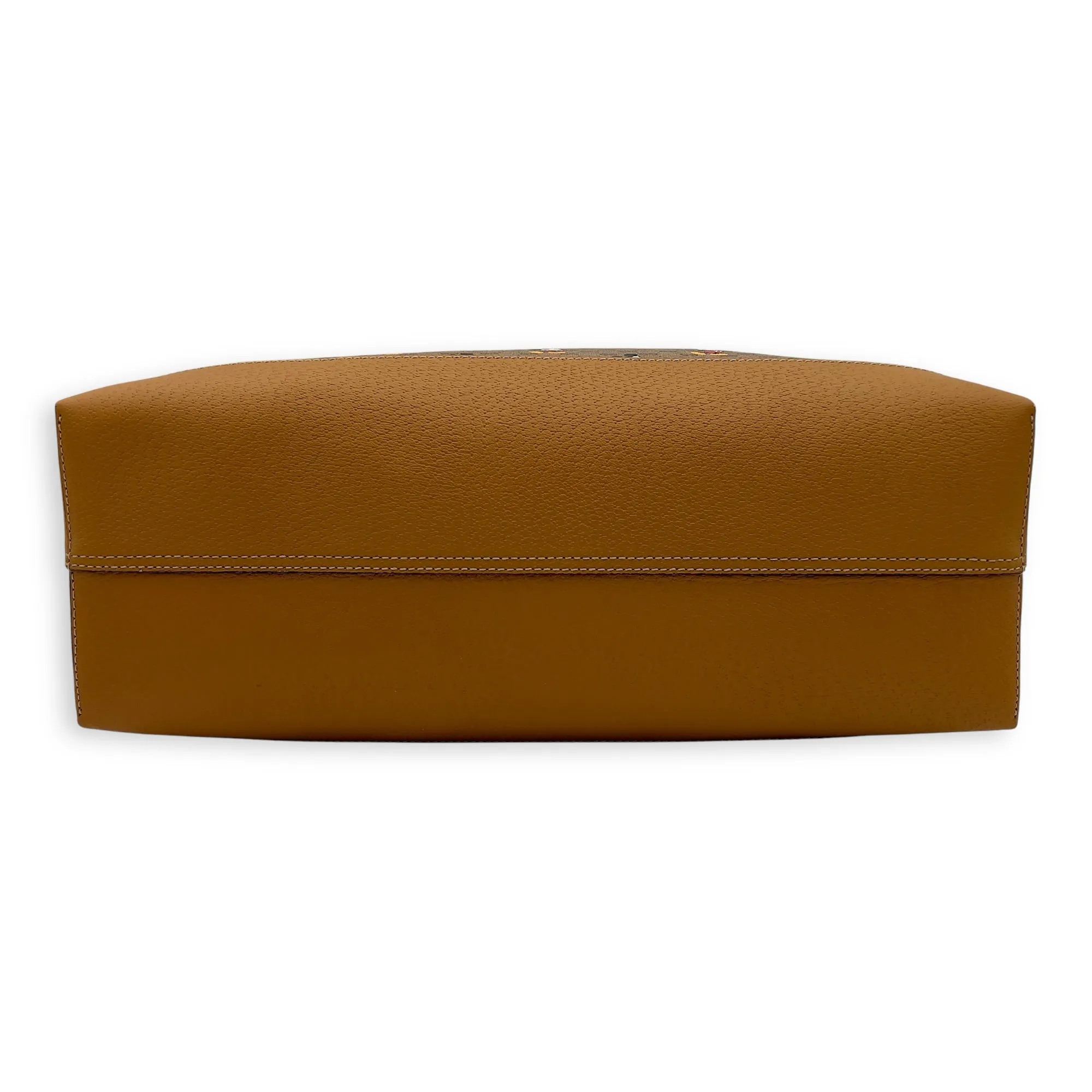 GG Supreme Tote Bag Brown in Coated Canvas, Gold hardware
