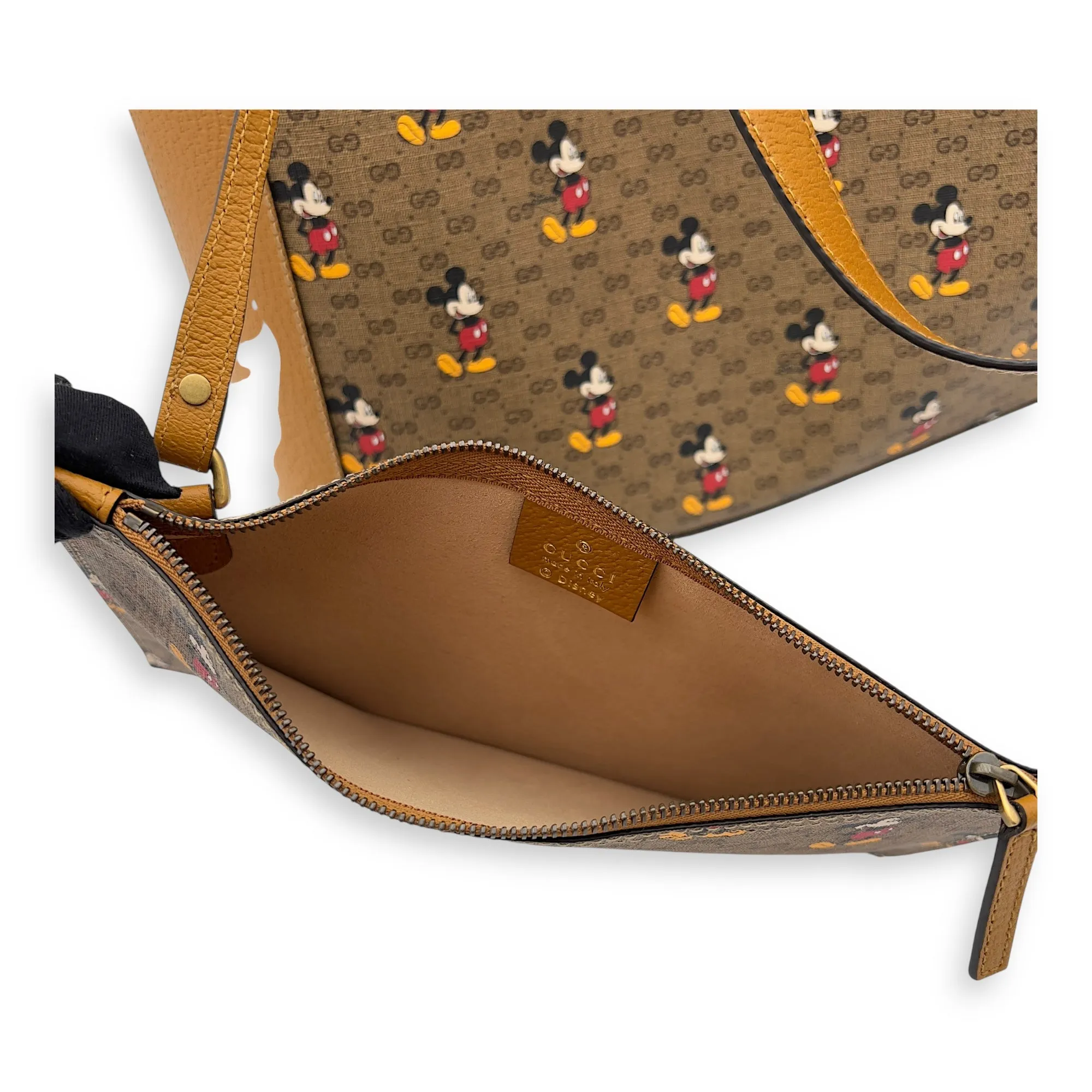 GG Supreme Tote Bag Brown in Coated Canvas, Gold hardware