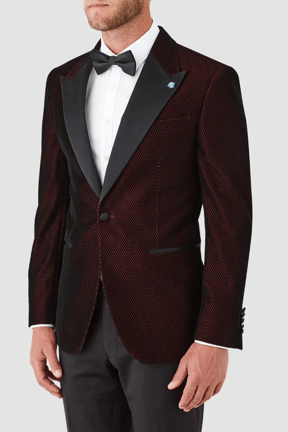 GIBSON BARLOW VELVET TUXEDO JACKET FGR621