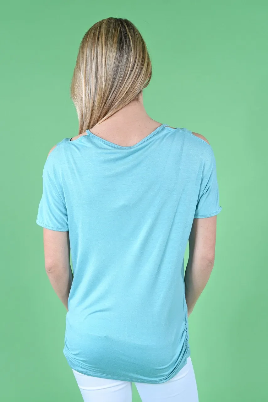 Give'm The Cold Shoulder ~ Light Blue