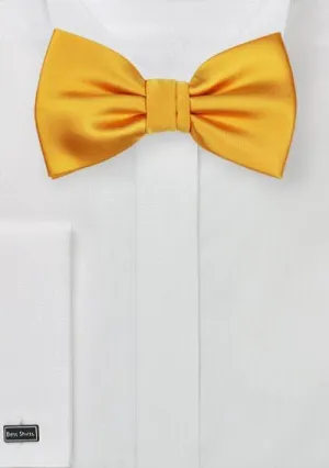 Golden Saffron Solid Bowtie