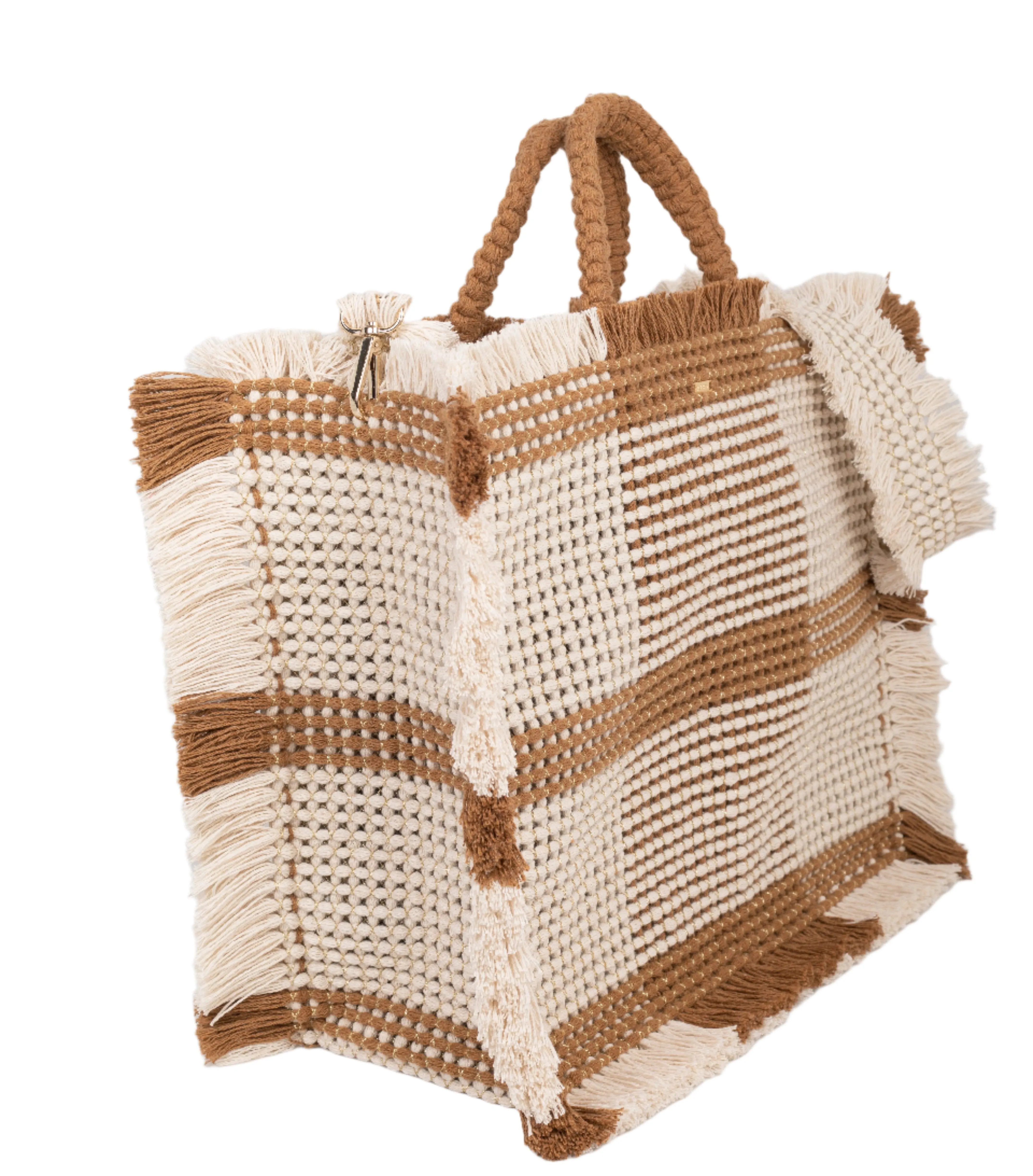 Gossypium Tote Bag XL - Buttercream & Tobacco