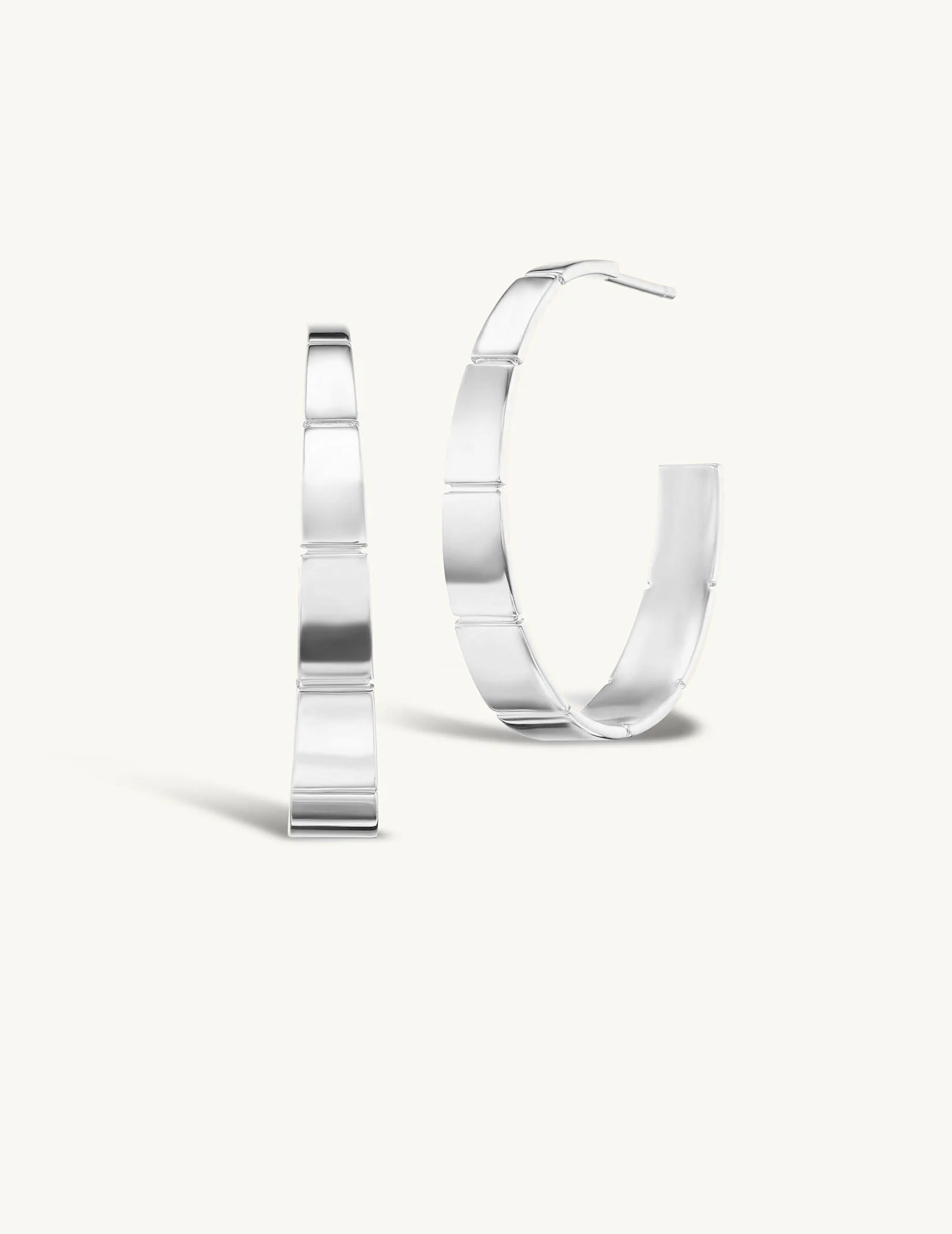 Grand Ridged Hoops