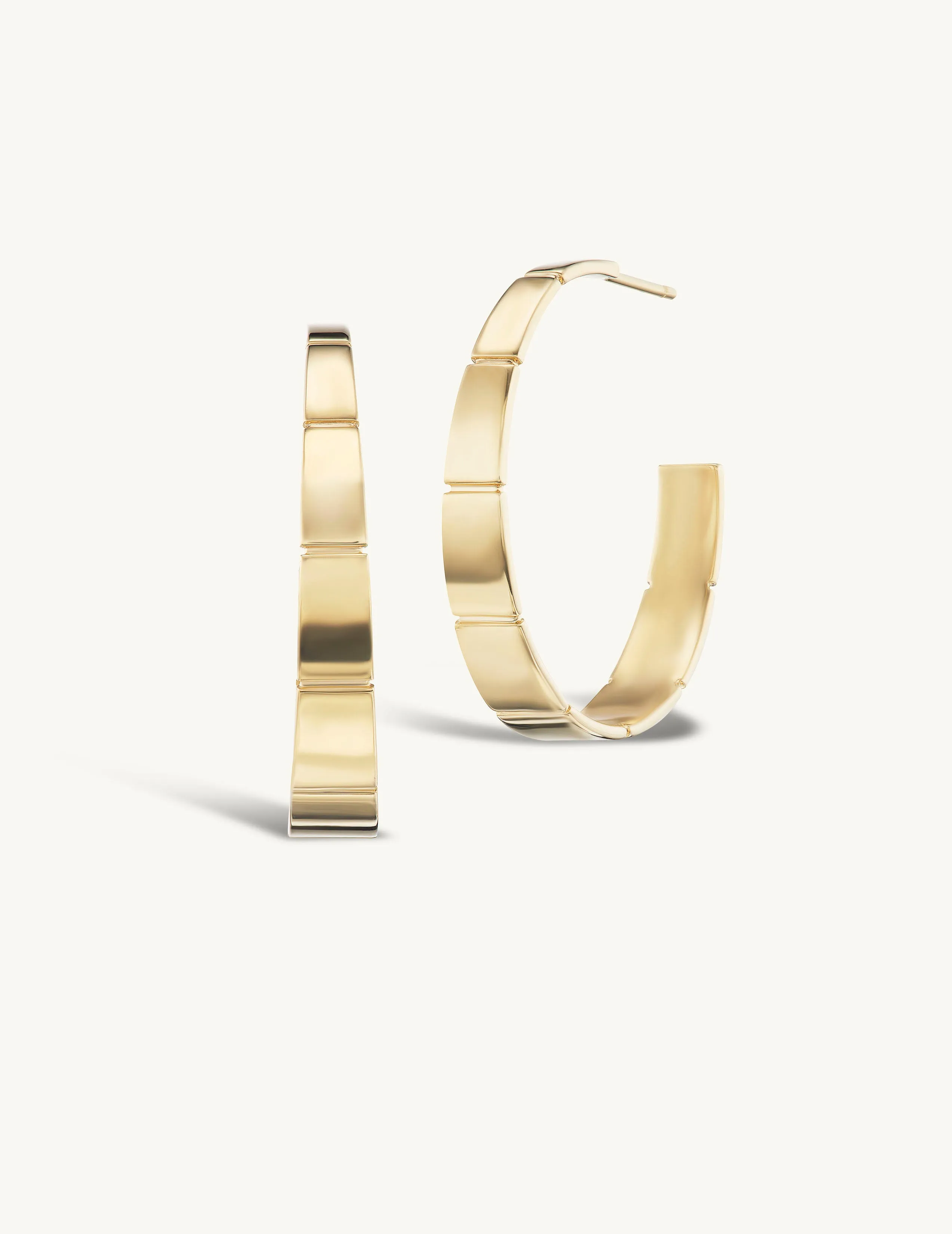 Grand Ridged Hoops