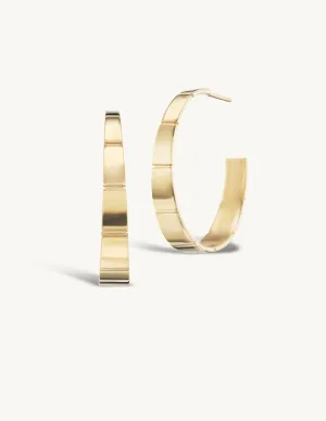 Grand Ridged Hoops