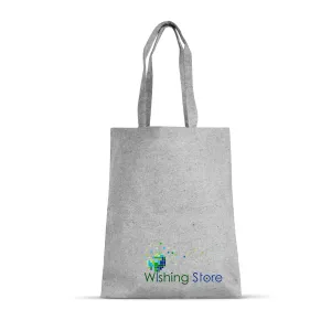 Grey Tweed Cotton Tote