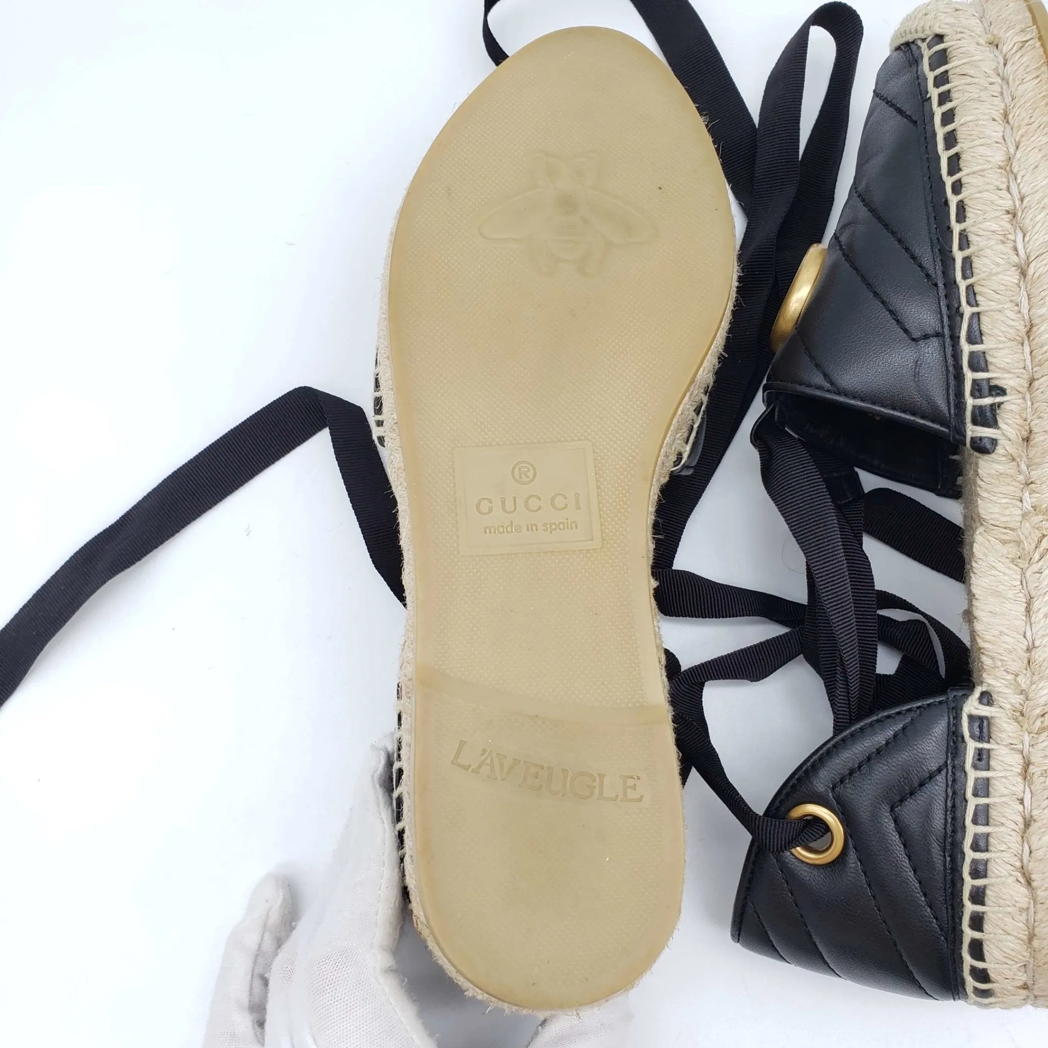 Gucci Sandals GG Marmont Espadrille Shoes