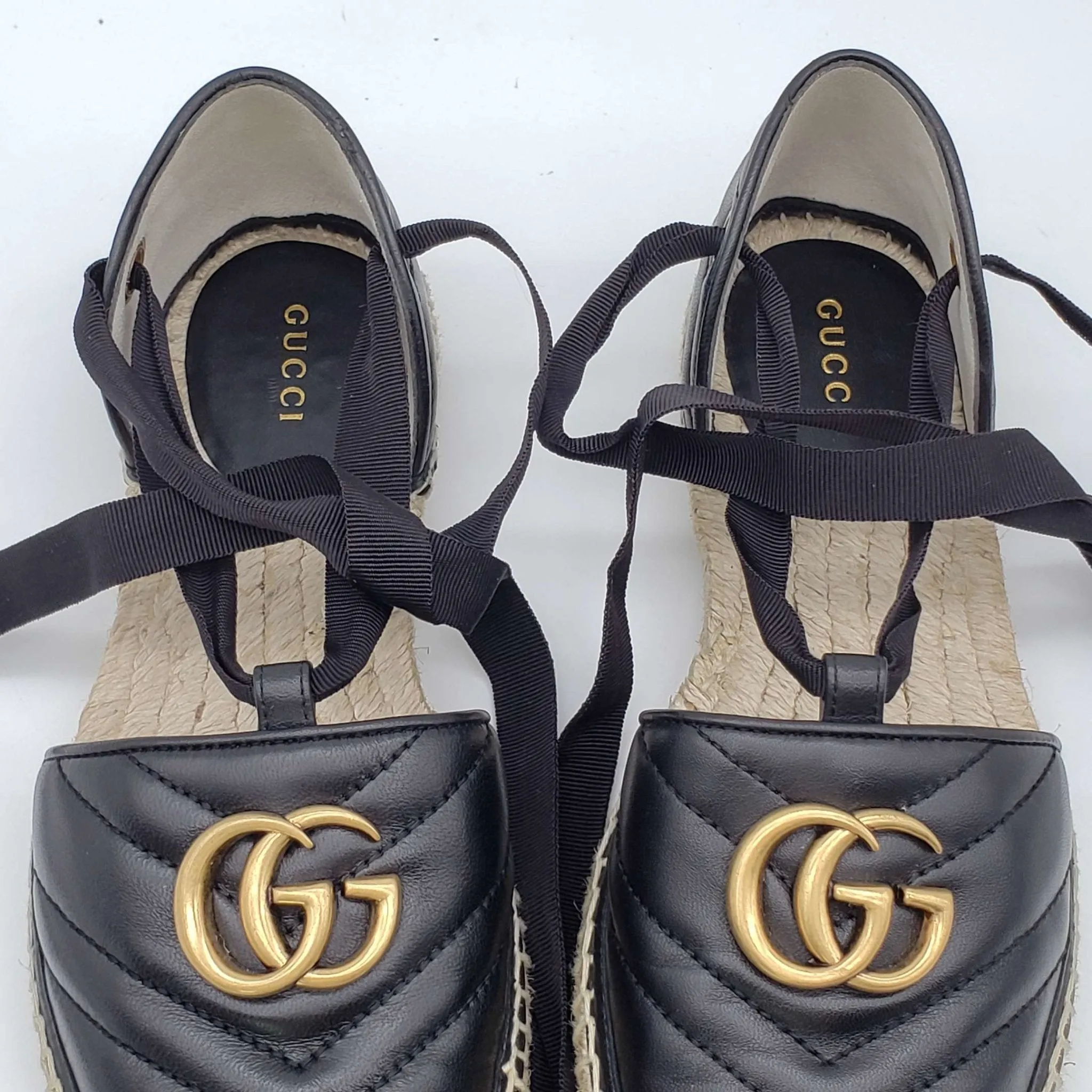 Gucci Sandals GG Marmont Espadrille Shoes