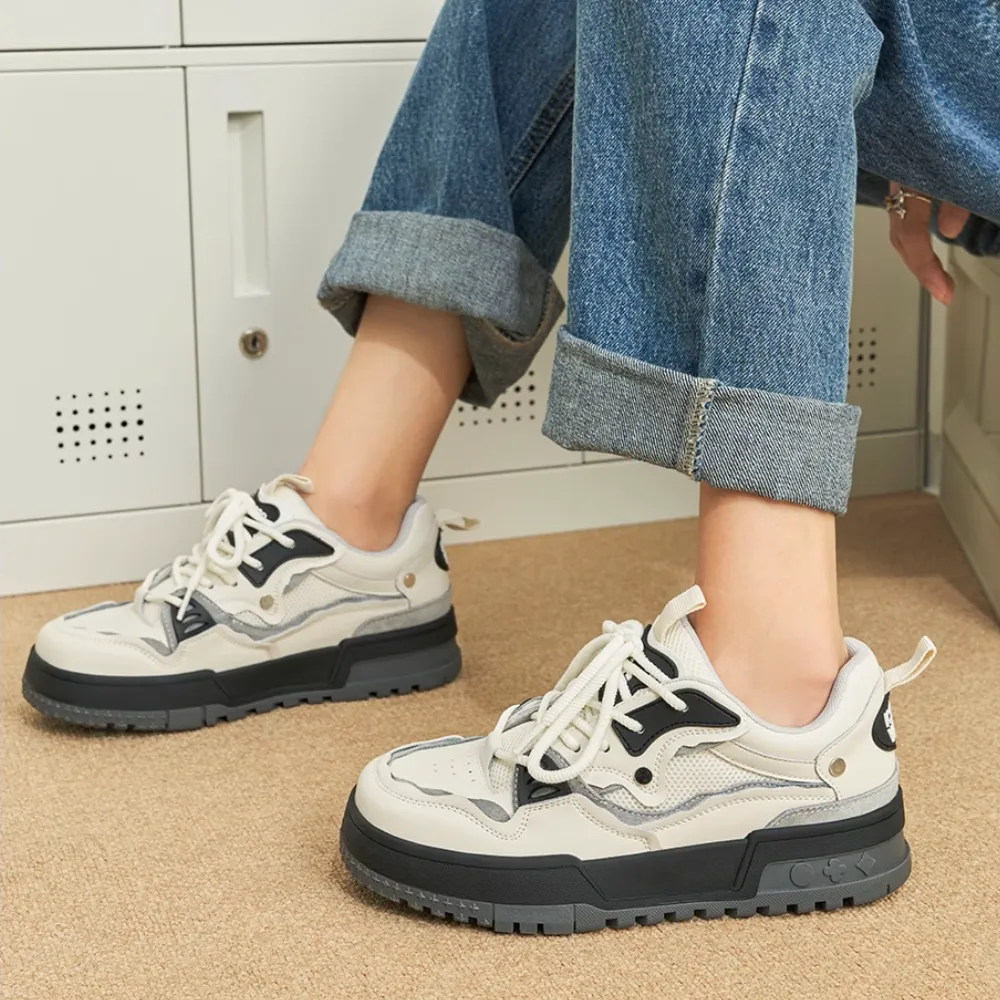 H-Block |Casual Contrasting Color Breathable Sneakers