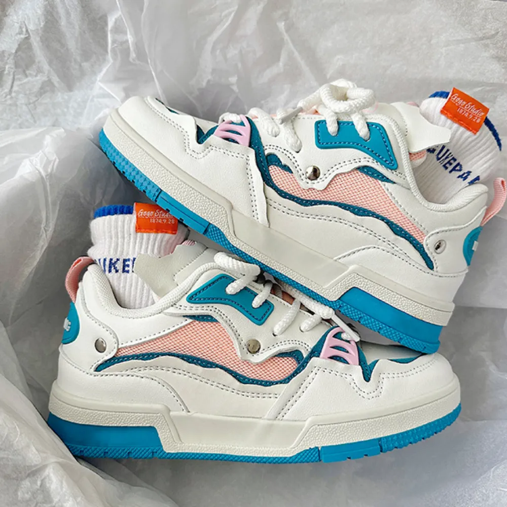 H-Block |Casual Contrasting Color Breathable Sneakers