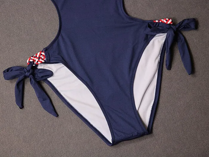 Halter Lace Monokini Sexy One Piece Swimsuit