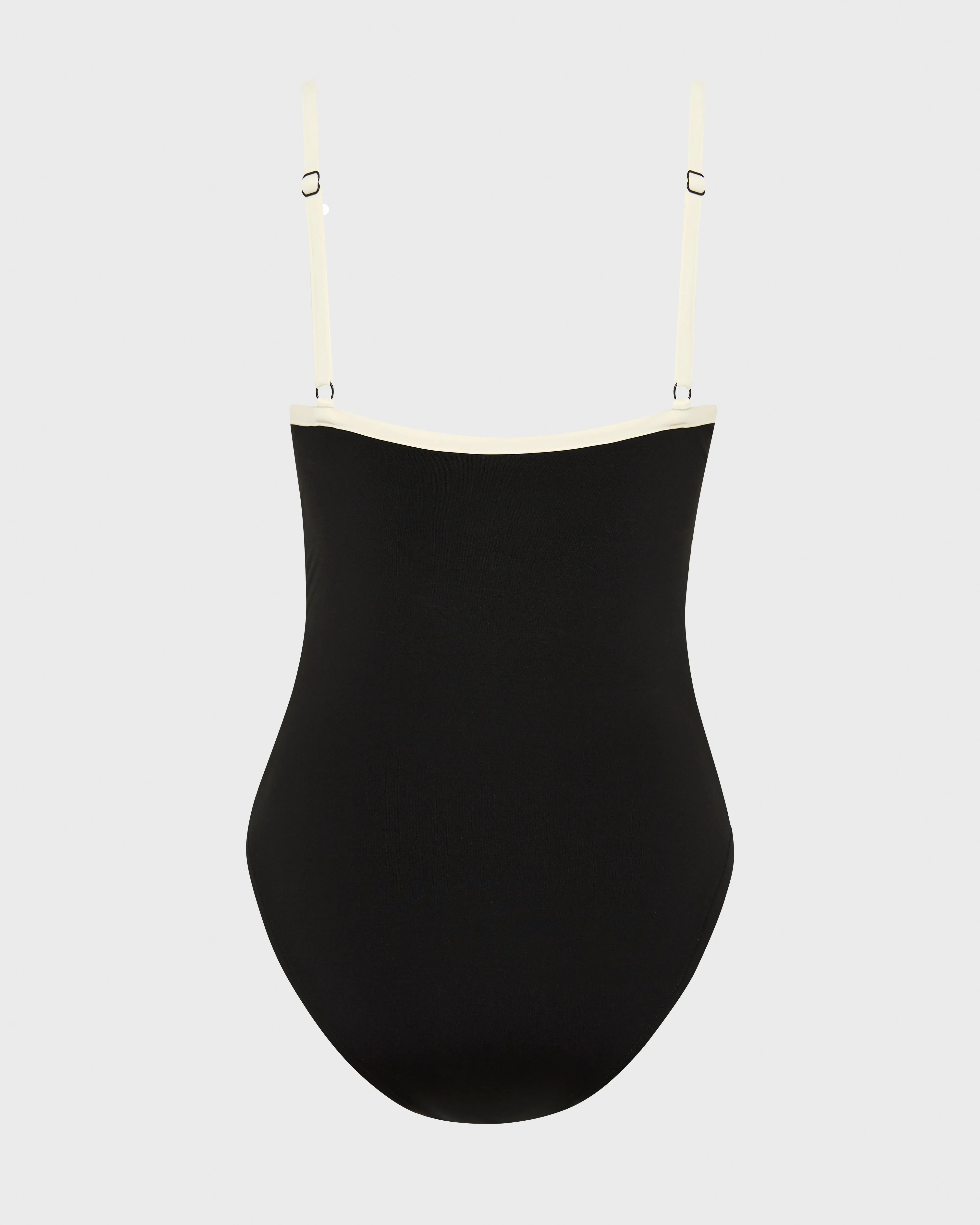Harlow One Piece - Black & Porcelain