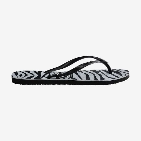 Havaianas Slim Animals Glitter Silver Tiger