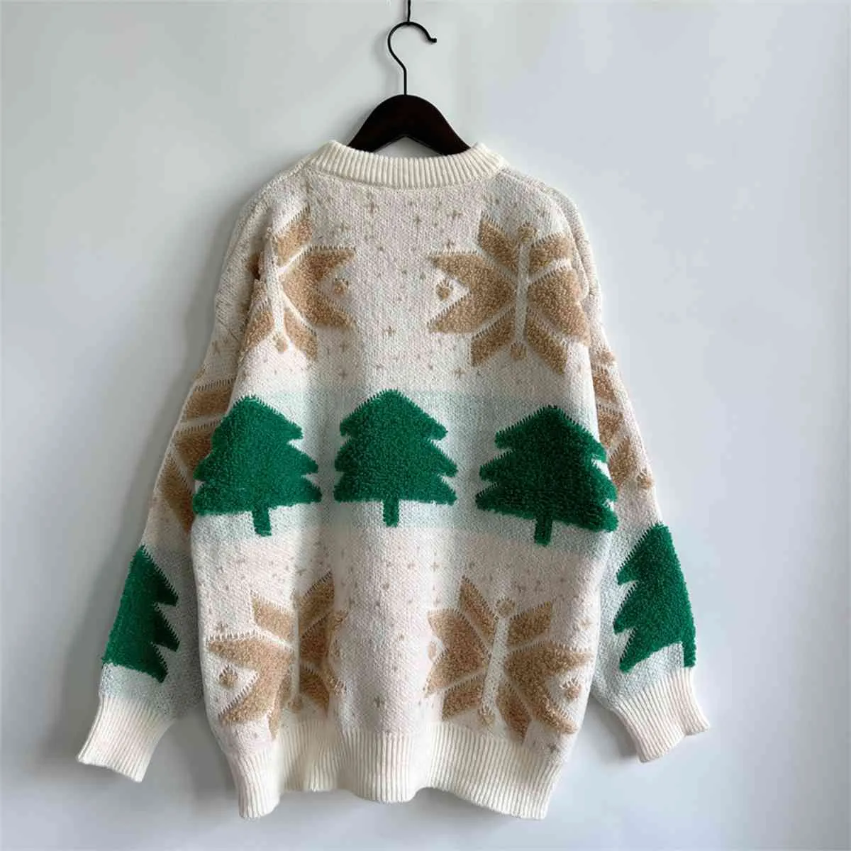 Hazel Blues® |  Snowflake Round Neck Long Sleeve Sweater