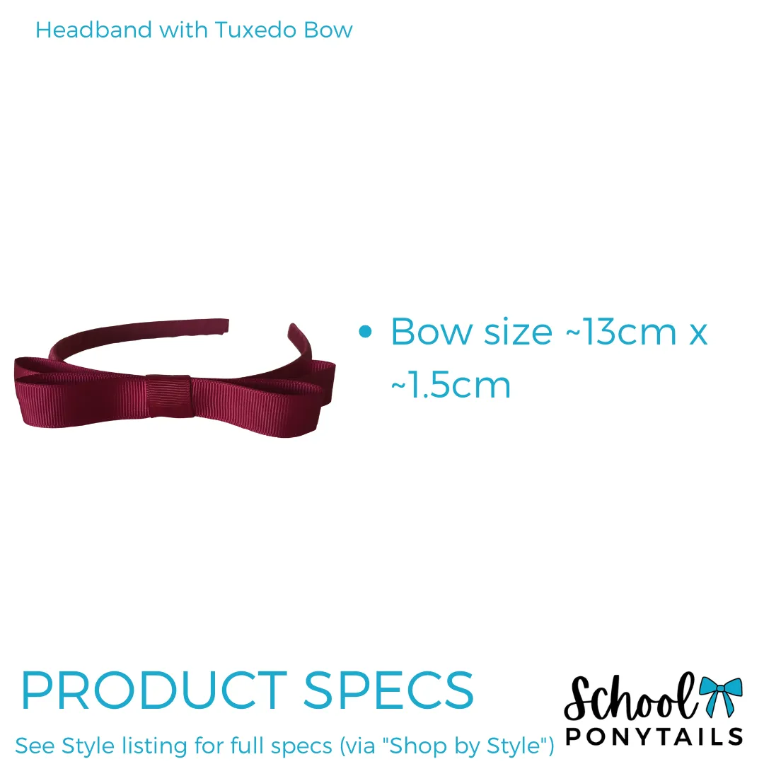 Headband with Tuxedo Bow