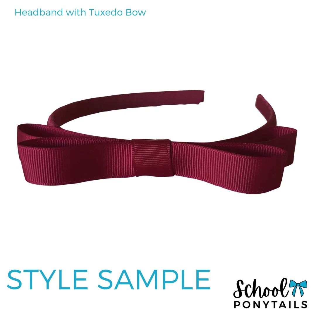 Headband with Tuxedo Bow