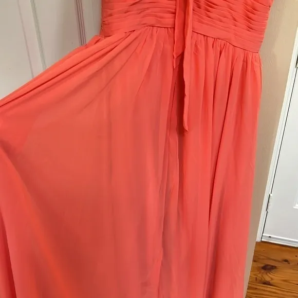 Hebeos A-Line/Princess Halter Sleeveless Ruched Floor-Length Chiffon Dresses