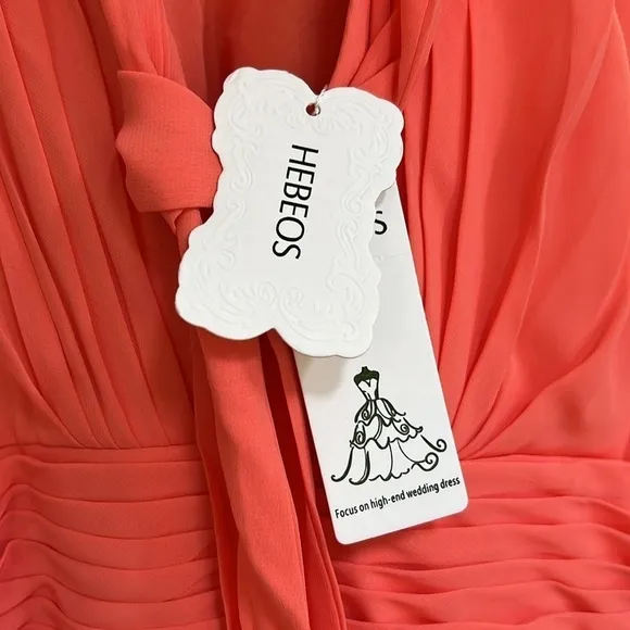 Hebeos A-Line/Princess Halter Sleeveless Ruched Floor-Length Chiffon Dresses