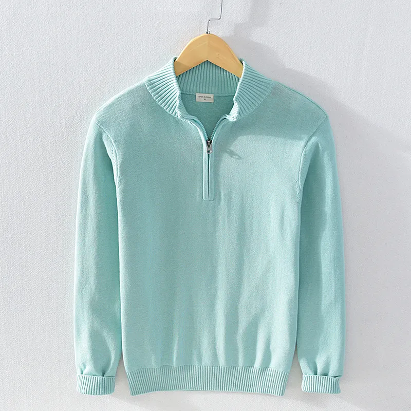 Heritage Cotton Half-Zip Sweater