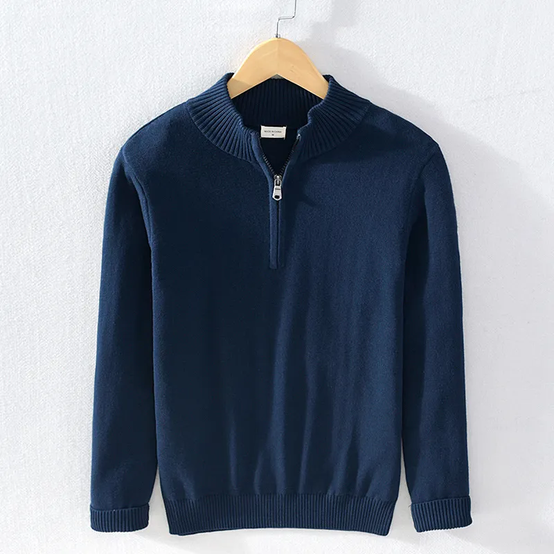 Heritage Cotton Half-Zip Sweater