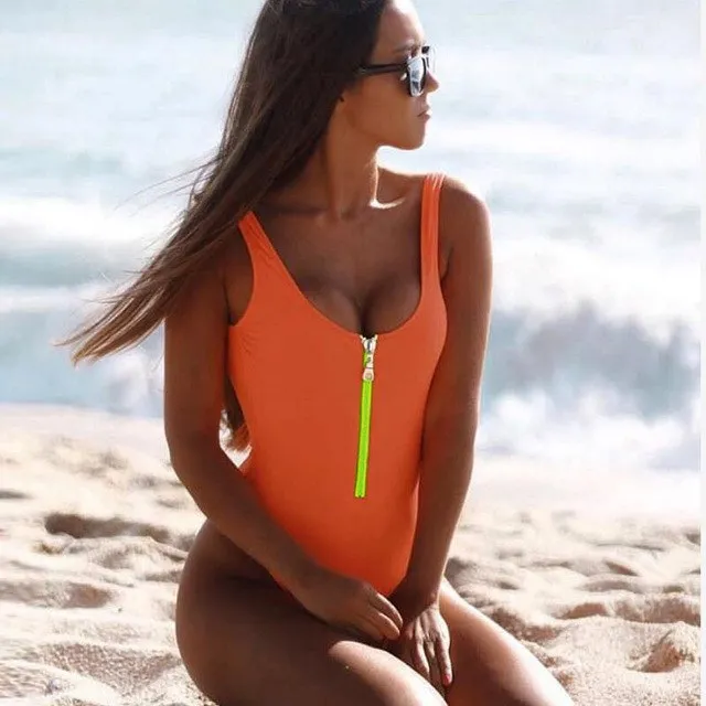 High Cut One-Piece Swimsuit