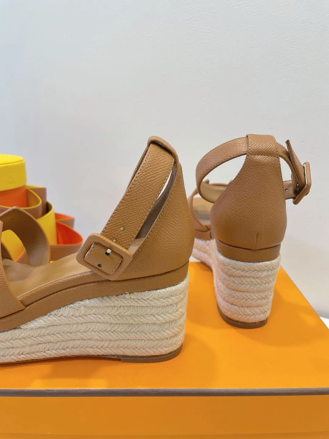 HM Elda espadrille Copper Brown Cowhide 212237