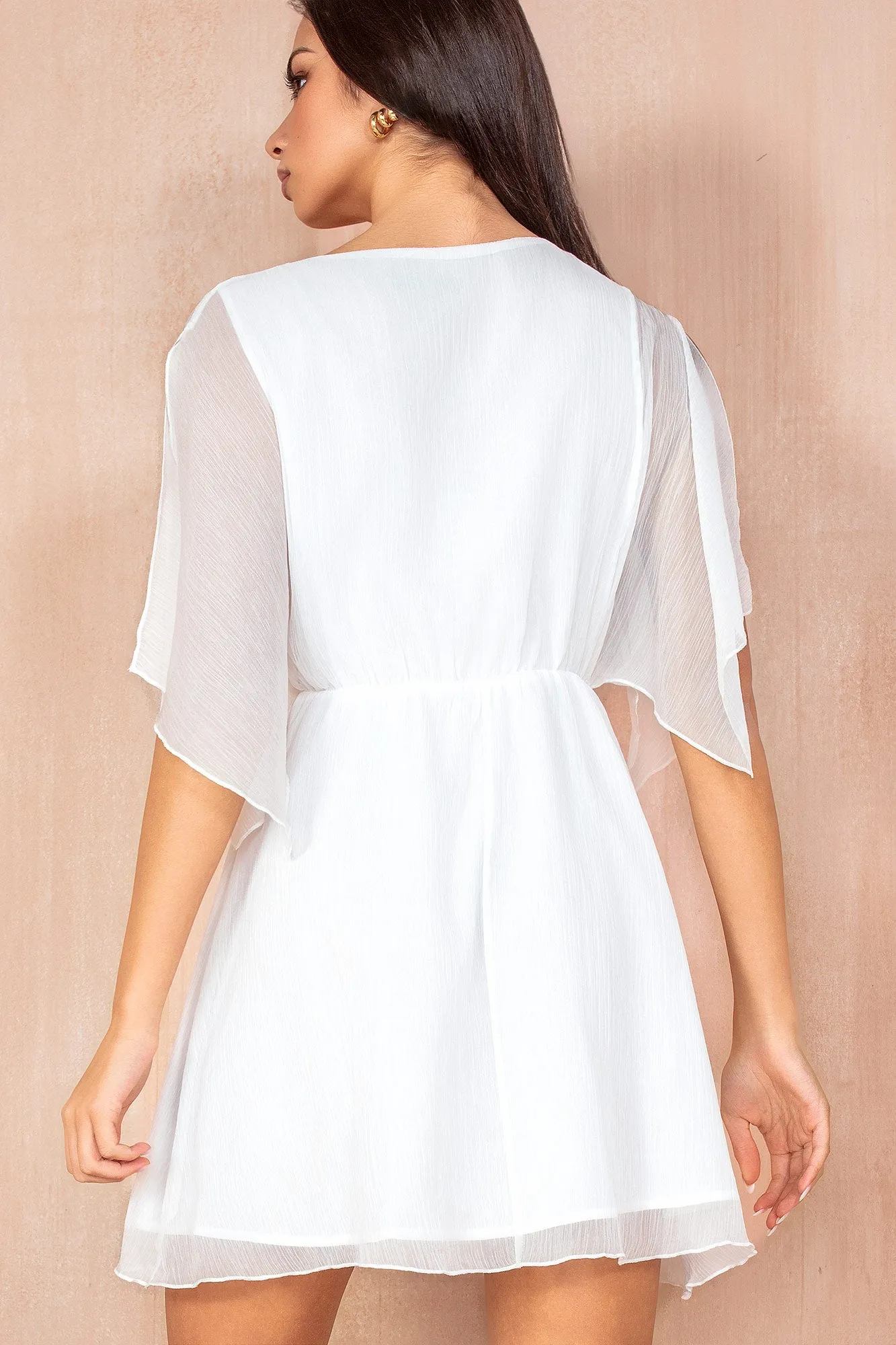 Honey White Chiffon Dress
