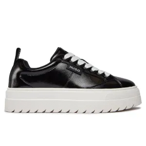 HUGO BOSS Lyssa Platform Logo Flag Signature Details Trainers 50503077-BLK