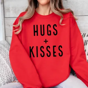 Hugs   Kisses Valentine Sweatshirt