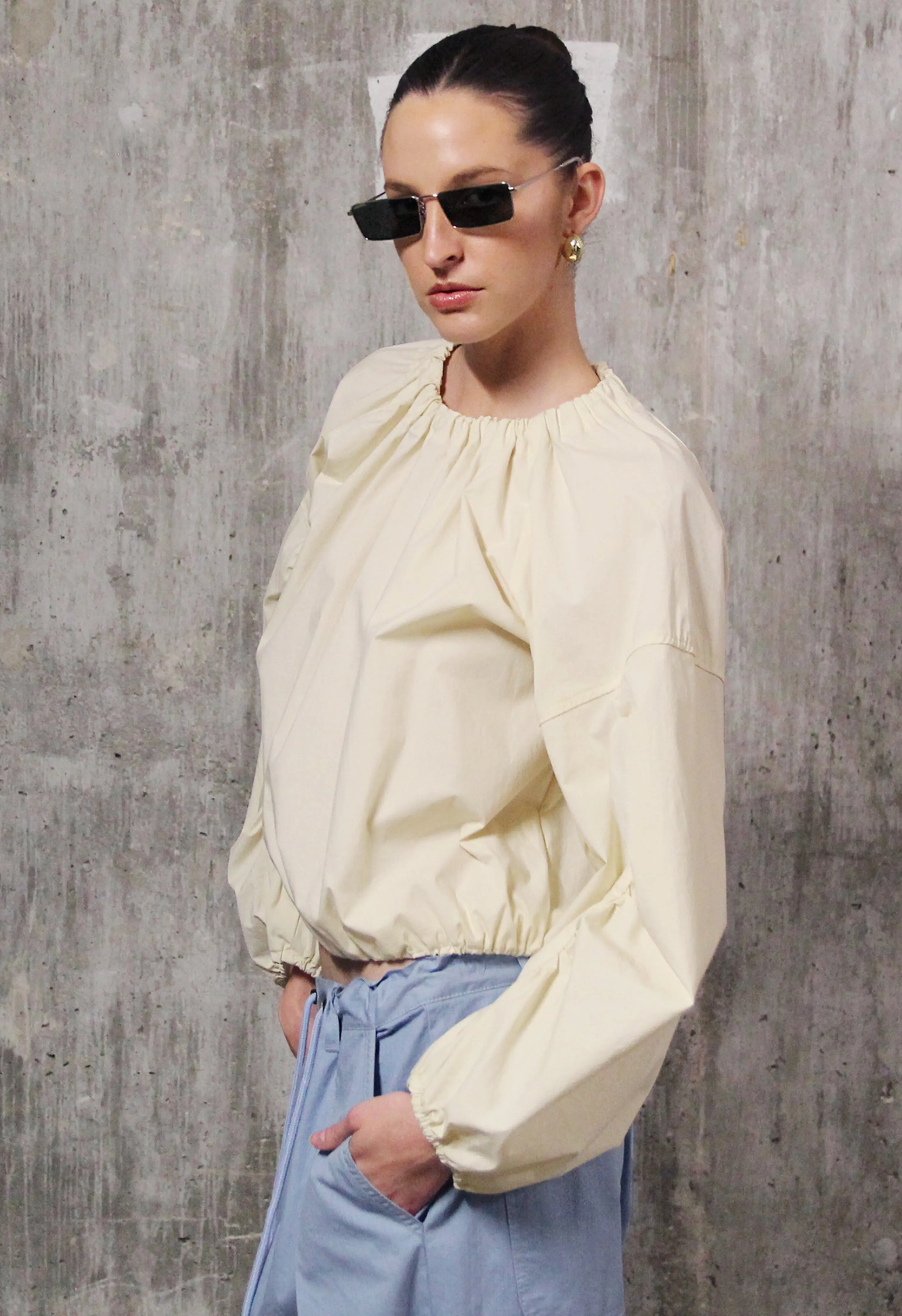 Icey Dome Earring Brass