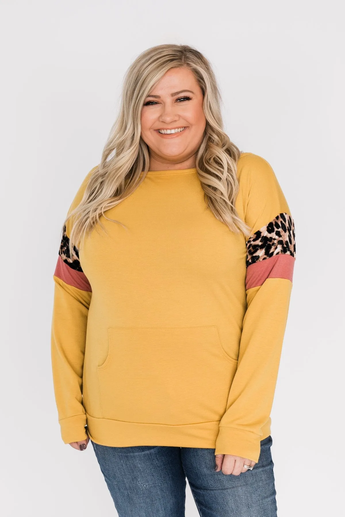 If I Were You Pullover Top- Mustard